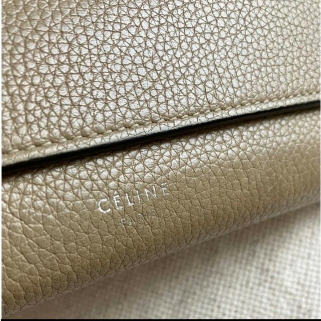 celine - CELINE長財布グレージュレッドバイカラー旧ロゴの通販 by
