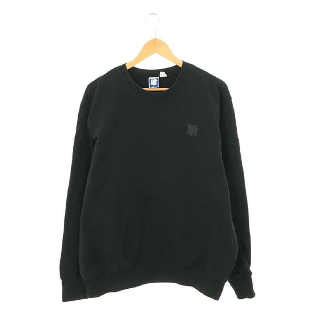 UNDEFEATED(アンディフィーテッド)のUNDEFEATED / アンディフィーテッド | MONKEY POCKET CREWNECK モンキーポケット クルーネック スウェット | L | ブラック | メンズ メンズのトップス(スウェット)の商品写真