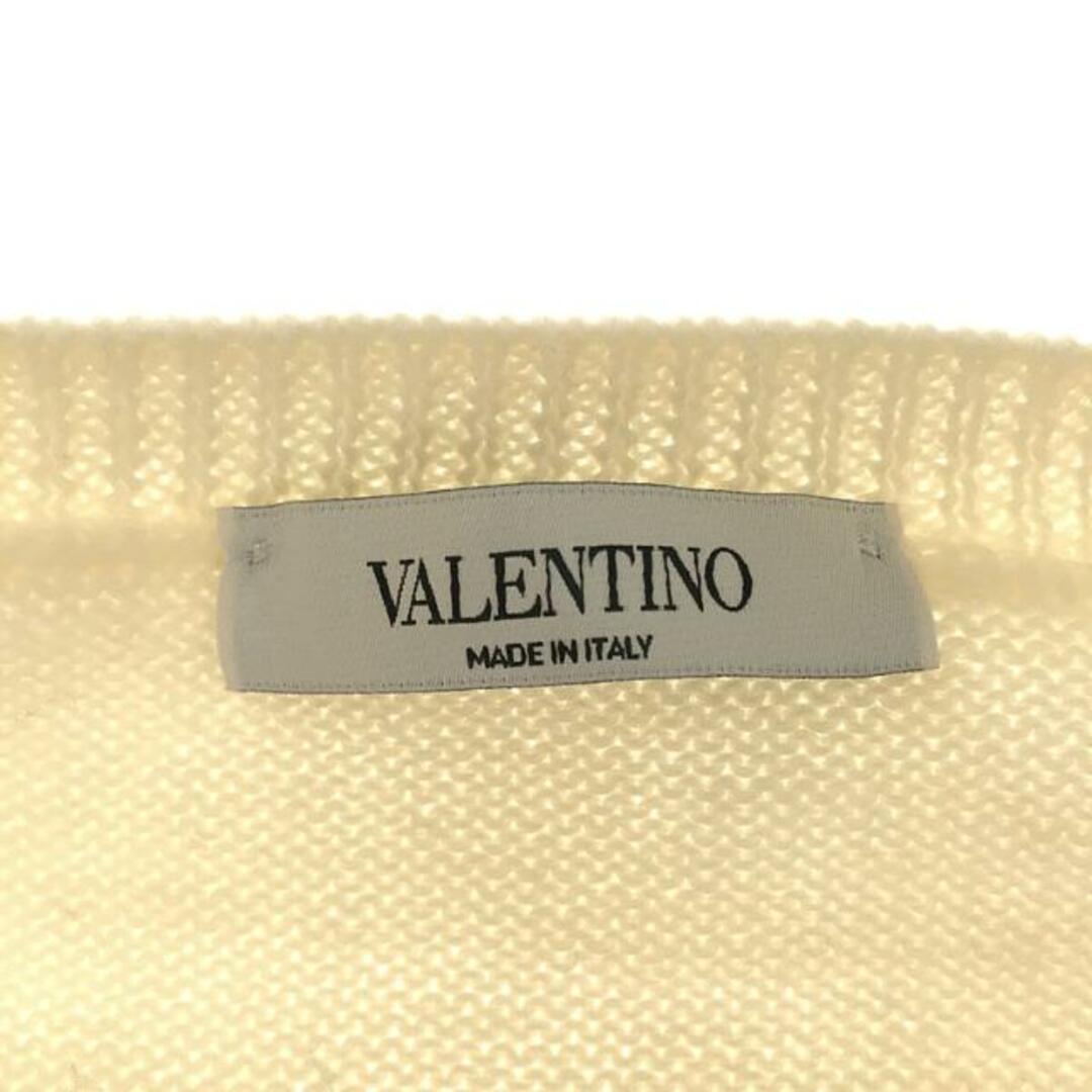 VALENTINO(ヴァレンティノ)の【美品】  VALENTINO / ヴァレンティノ | 2021AW | ボーダー クルーネックニット | S | アイボリー/レッド | メンズ メンズのトップス(ニット/セーター)の商品写真