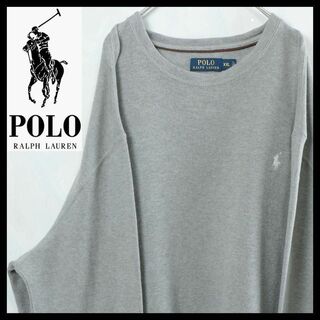 【希少】ラルフローレン スウェット 2XL セーター 刺繍ロゴ 古着 人気モデル