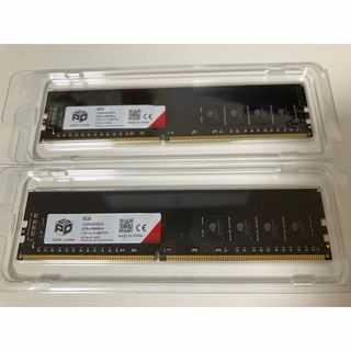 メモリ8GB x 2枚(計16GB) DDR4-2666 ほぼ新品 (PCパーツ)