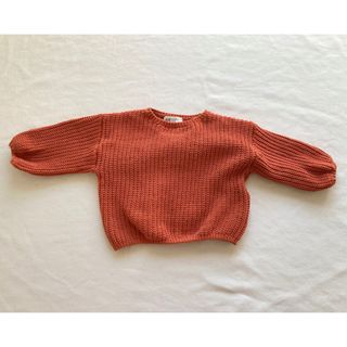 エイチアンドエム(H&M)のH&M モールオレンジニット　92(ニット)