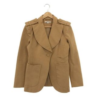 カルヴェン(CARVEN)のCARVEN / カルヴェン | コットン ワイドカラージャケット | 36 | ベージュ | レディース(その他)