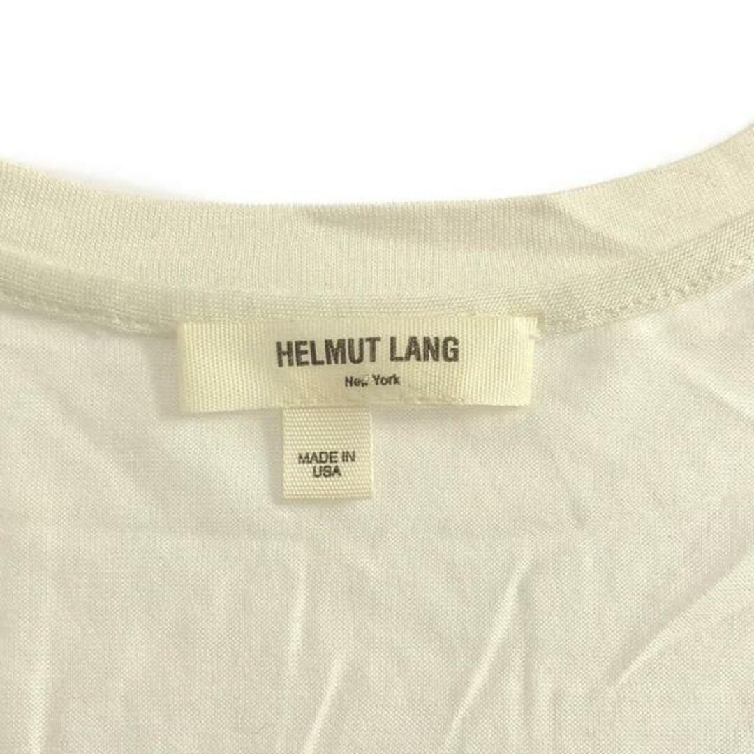 HELMUT LANG(ヘルムートラング)の【新品】  HELMUT LANG / ヘルムートラング | レーヨン プリント ノースリーブ カットソー | オフホワイト系 | ホワイト | レディース レディースのトップス(Tシャツ(半袖/袖なし))の商品写真