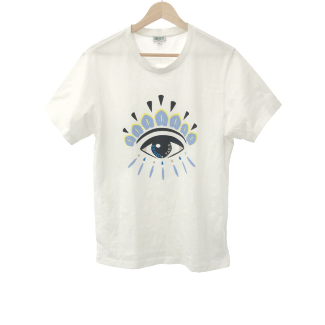 KENZO(ケンゾー)のKENZO ケンゾー アイプリントクルーネックTシャツ ホワイト M F955TS0494YC メンズのトップス(Tシャツ/カットソー(半袖/袖なし))の商品写真