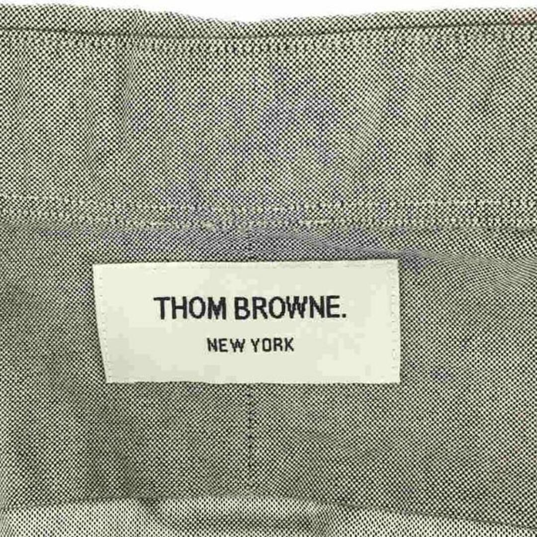 THOM BROWNE(トムブラウン)のTHOM BROWNE / トムブラウン | オックスフォード ボタンダウンシャツ | 1 | グレー | メンズ メンズのトップス(Tシャツ/カットソー(七分/長袖))の商品写真