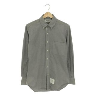 トムブラウン(THOM BROWNE)のTHOM BROWNE / トムブラウン | オックスフォード ボタンダウンシャツ | 1 | グレー | メンズ(Tシャツ/カットソー(七分/長袖))