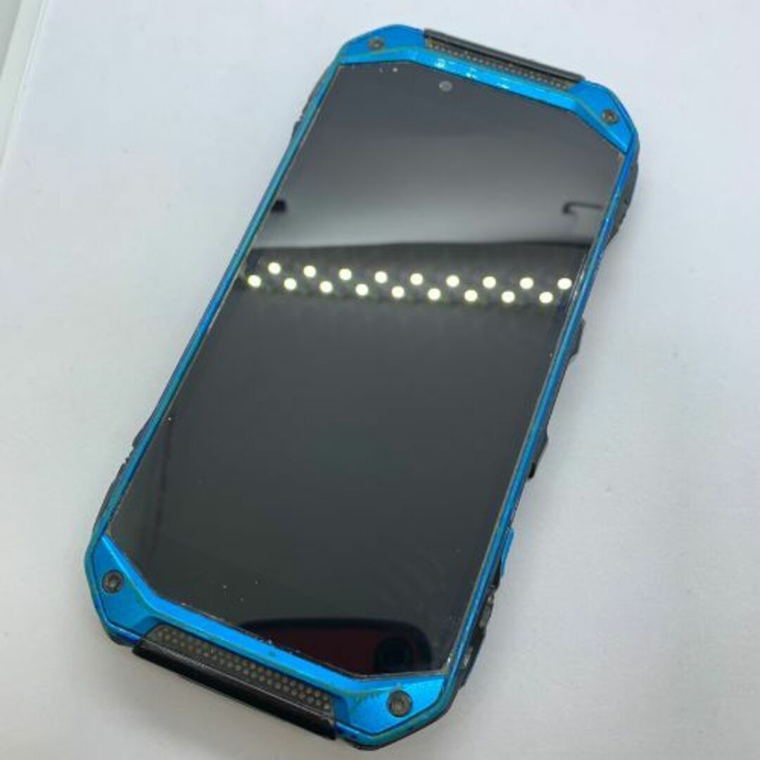 【中古品】TORQUE G04 au   KYV46 ブルー  スマホ/家電/カメラのスマートフォン/携帯電話(スマートフォン本体)の商品写真