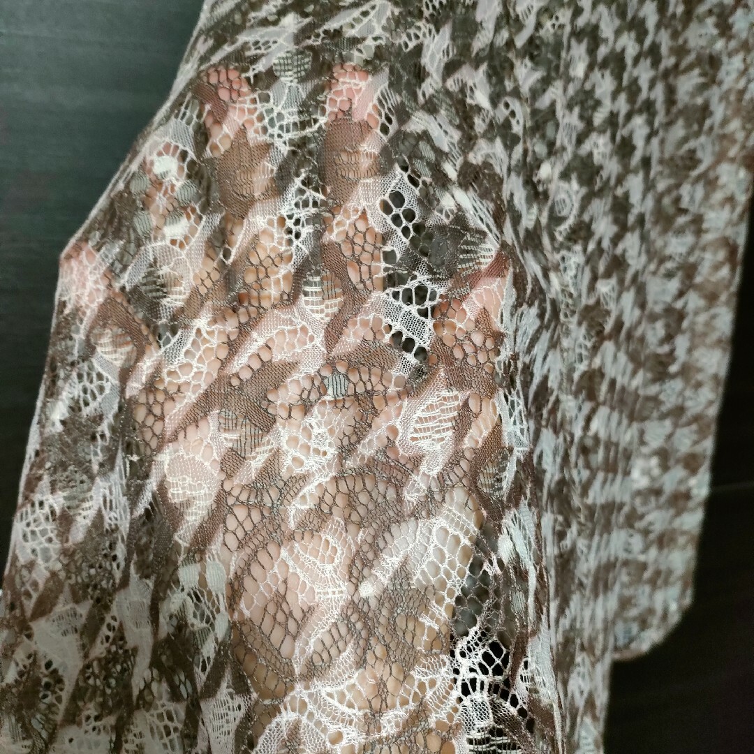 Mila Owen(ミラオーウェン)の新品タグ付き　Mila Owen　切替レーシーフレアスカ　ミラオーウェン レディースのスカート(ロングスカート)の商品写真