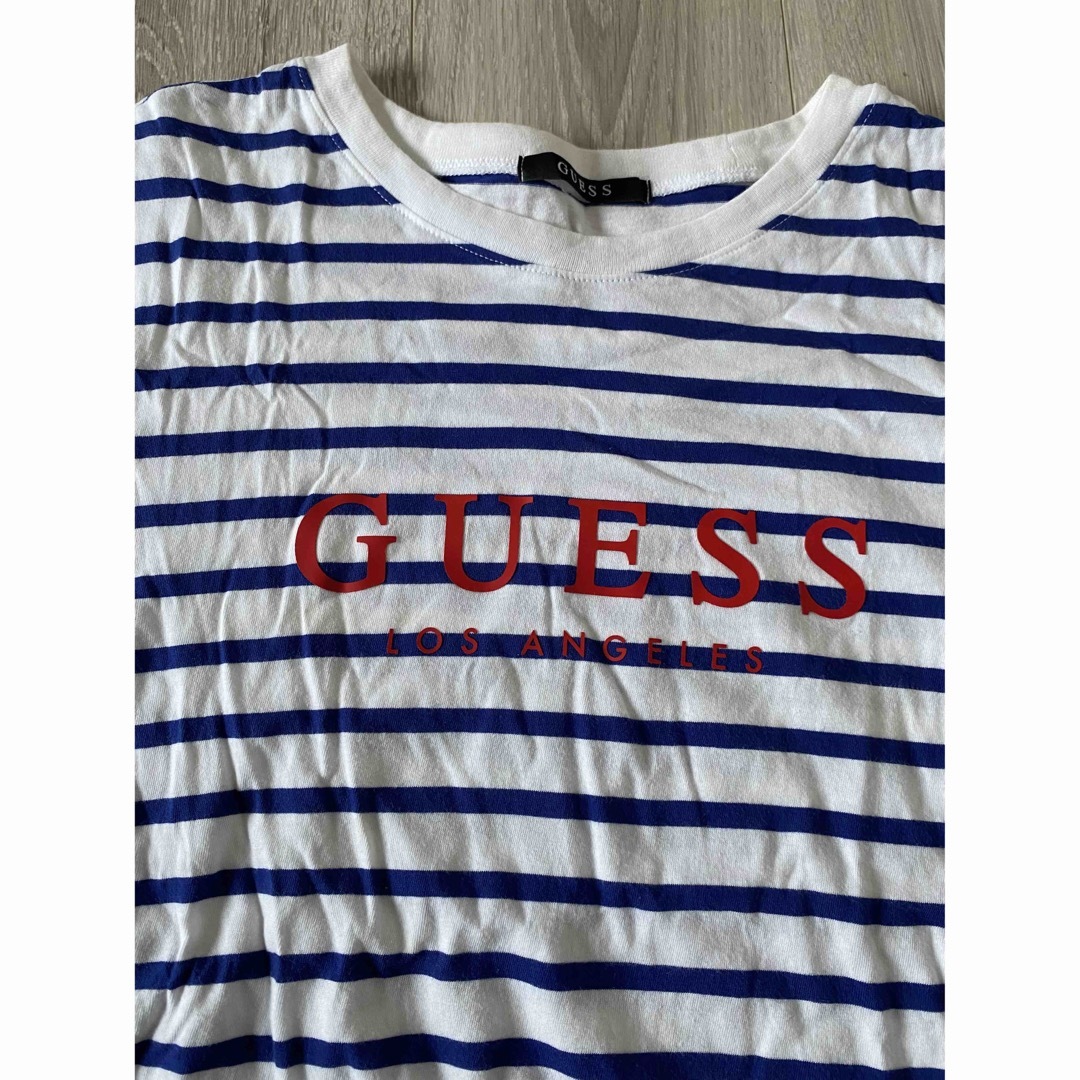 GUESS(ゲス)のguess ボーダーTシャツ メンズのトップス(Tシャツ/カットソー(半袖/袖なし))の商品写真