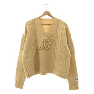 サンシー(SUNSEA)の【美品】  SUNSEA / サンシー | 葡萄 SWEATER | 3 | バニラ | レディース(ニット/セーター)