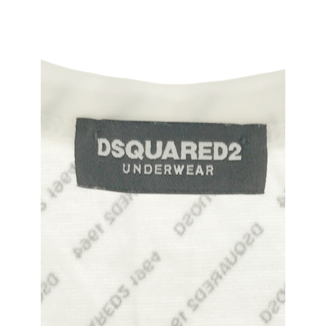 DSQUARED2(ディースクエアード)のDSQUARED2 ディースクエアード ミニロゴプリントモダールタンクトップ ホワイト M D9D202700 メンズのトップス(タンクトップ)の商品写真