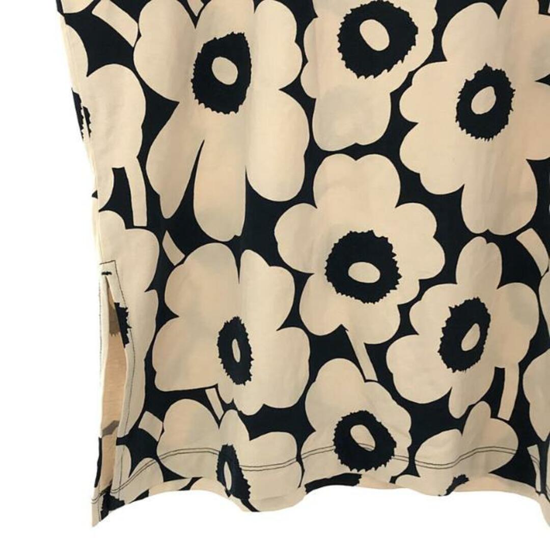 marimekko(マリメッコ)の【新品】  marimekko / マリメッコ | ウニッコ クルーネック スリット オーバーTシャツ | XL | ベージュ/ネイビー | メンズ メンズのトップス(Tシャツ/カットソー(半袖/袖なし))の商品写真