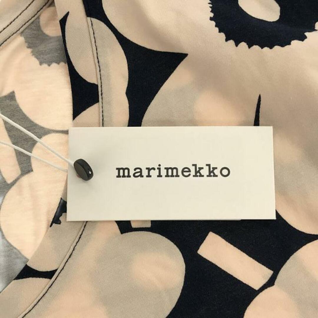 marimekko(マリメッコ)の【新品】  marimekko / マリメッコ | ウニッコ クルーネック スリット オーバーTシャツ | XL | ベージュ/ネイビー | メンズ メンズのトップス(Tシャツ/カットソー(半袖/袖なし))の商品写真