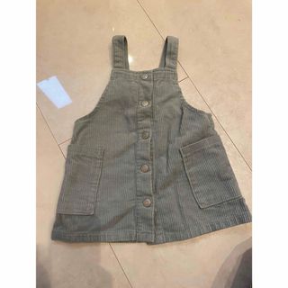 ザラキッズ(ZARA KIDS)のZARAキッズ　ZARAベビー　コーデュロイジャンバースカート(ワンピース)