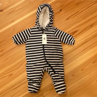 プチバトー(PETIT BATEAU)の【最終値下げ⭐️未使用】PETIT BATEAU 防寒カバーオール(カバーオール)