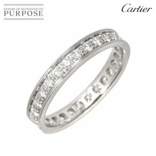 カルティエ(Cartier)のカルティエ Cartier バレリーナ #50 リング ダイヤ K18 WG ホワイトゴールド 750 指輪 フルエタニティ VLP 90205551(リング(指輪))