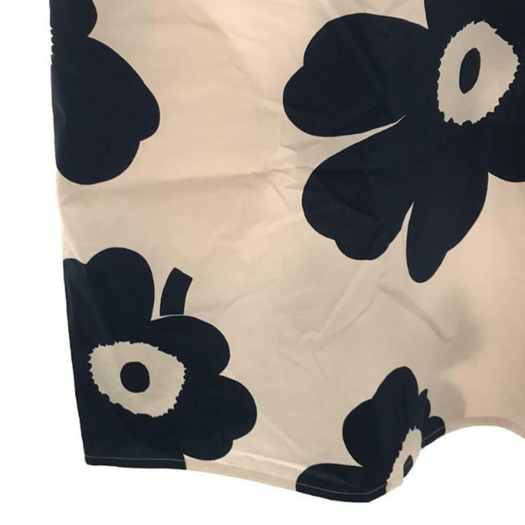 marimekko(マリメッコ)の【新品】  marimekko / マリメッコ | ウニッコ コットン チュニック ワンピース | 38 | ベージュ/ネイビー | レディース レディースのワンピース(ロングワンピース/マキシワンピース)の商品写真