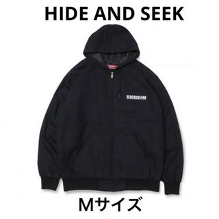 ハイドアンドシーク(HIDE AND SEEK)のハイドアンドシーク  ダックジップフーデッドジャケット Mサイズ ブラック(ブルゾン)