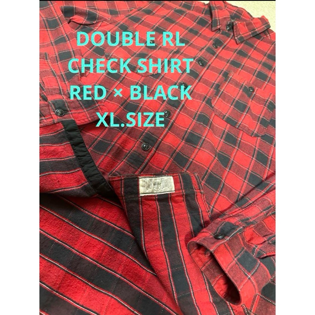 DOUBLE RL チェック シャツ XL ダブルアールエル RRL ワーク | フリマアプリ ラクマ