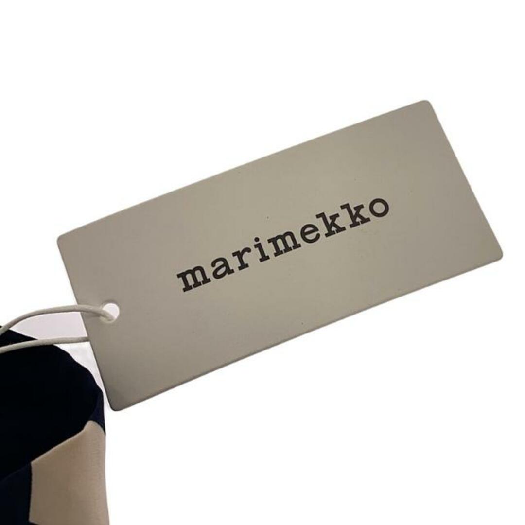 marimekko(マリメッコ)の【新品】  marimekko / マリメッコ | ウニッコ ベルト付き ロングワンピース | 40 | ベージュ/ネイビー | レディース レディースのワンピース(ロングワンピース/マキシワンピース)の商品写真