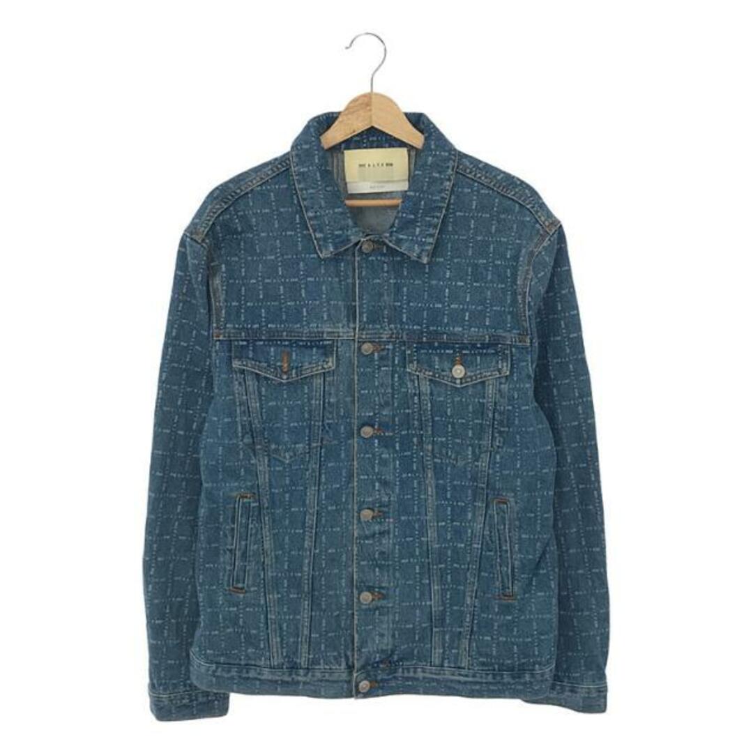 その他1017 ALYX 9SM / アリクス | LOGO CHECK DENIM JACKET / 総ロゴ オーバーデニムジャケット | XL | インディゴ | メンズ