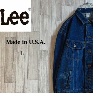 リー(Lee)のLee リー USA製 デニムジャケット Ｇジャン ジーンズ 古着女子 L(Gジャン/デニムジャケット)