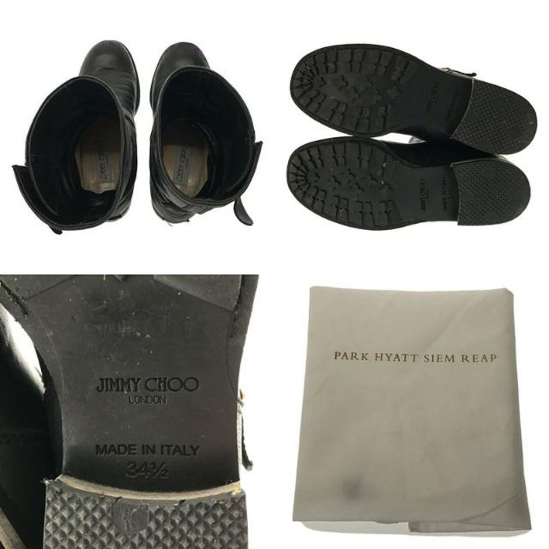 JIMMY CHOO(ジミーチュウ)のJIMMY CHOO / ジミーチュウ | エンジニアブーツ | 34 1/2 | ブラック | レディース レディースの靴/シューズ(ブーツ)の商品写真