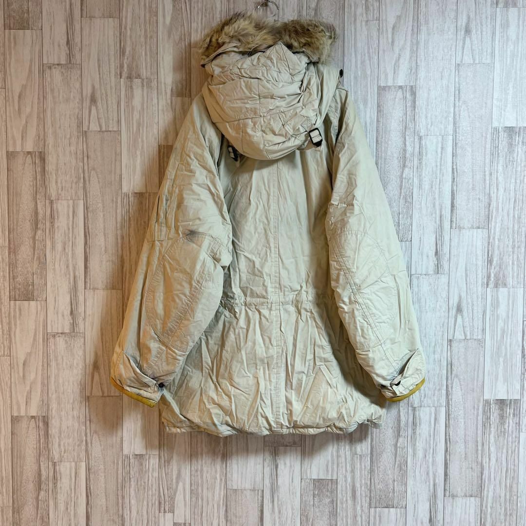NAUTICA(ノーティカ)のノーティカ ダウンジャケット ファー付 ジップアップ 中綿　アイボリー　台湾製 メンズのジャケット/アウター(ダウンジャケット)の商品写真