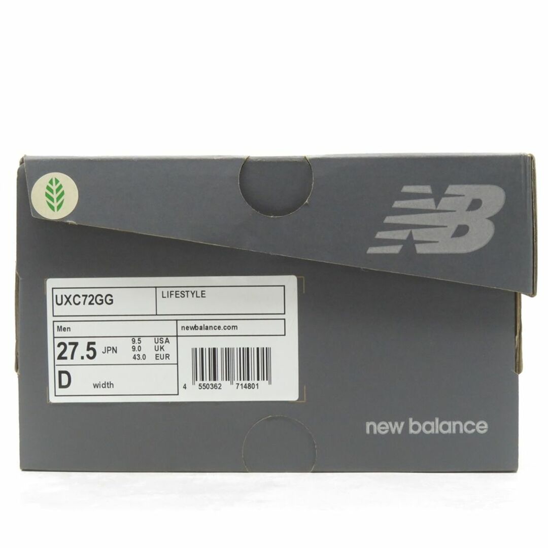 New Balance(ニューバランス)のNEW BALANCE UXC72GG GRAY SIZE 27.5cm ニューバランス スニーカー スウェード グレー メンズの靴/シューズ(スニーカー)の商品写真