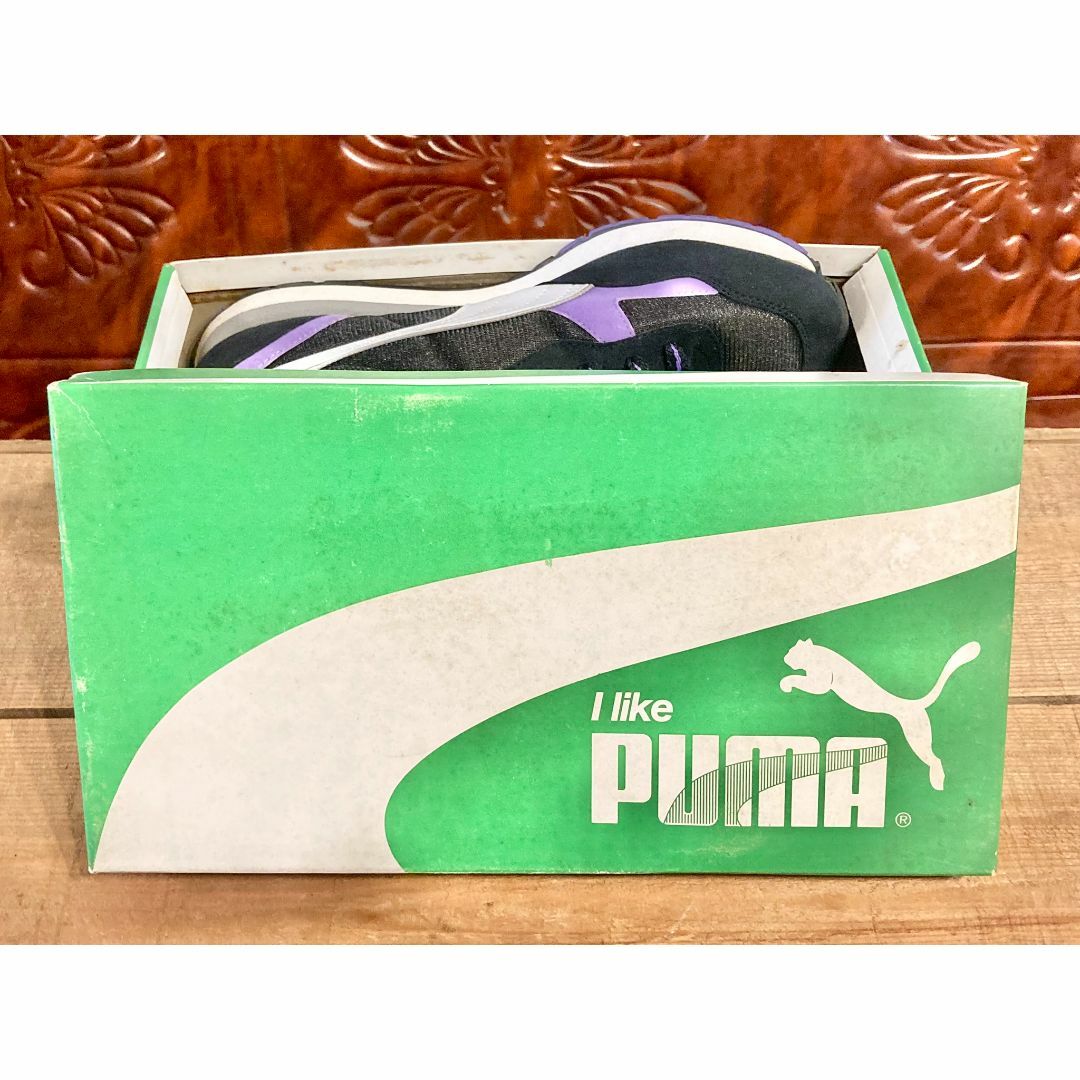 PUMA(プーマ)の★90s!希少レア!プーマ ホーネット 黒/紫 デッド ビンテージ 236★ メンズの靴/シューズ(スニーカー)の商品写真