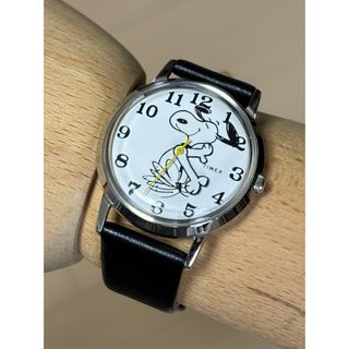 タイメックス(TIMEX)のスヌーピー/TIMEX/時計/コラボ/ピーナッツ/限定/レザーベルト/クォーツ(腕時計(アナログ))