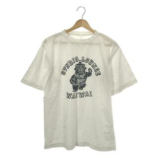 フォーティファイブアール(45R)の45r / フォーティファイブアール | STUDIO.LOUNGE ブルドッグ プリント Tシャツ | 3 | ホワイト | レディース(Tシャツ(半袖/袖なし))