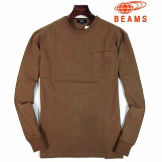 ビームス(BEAMS)の【BEAMS/ビームス】コットン100%長袖カットソー ロンT ・XL・ブラウン(Tシャツ/カットソー(七分/長袖))