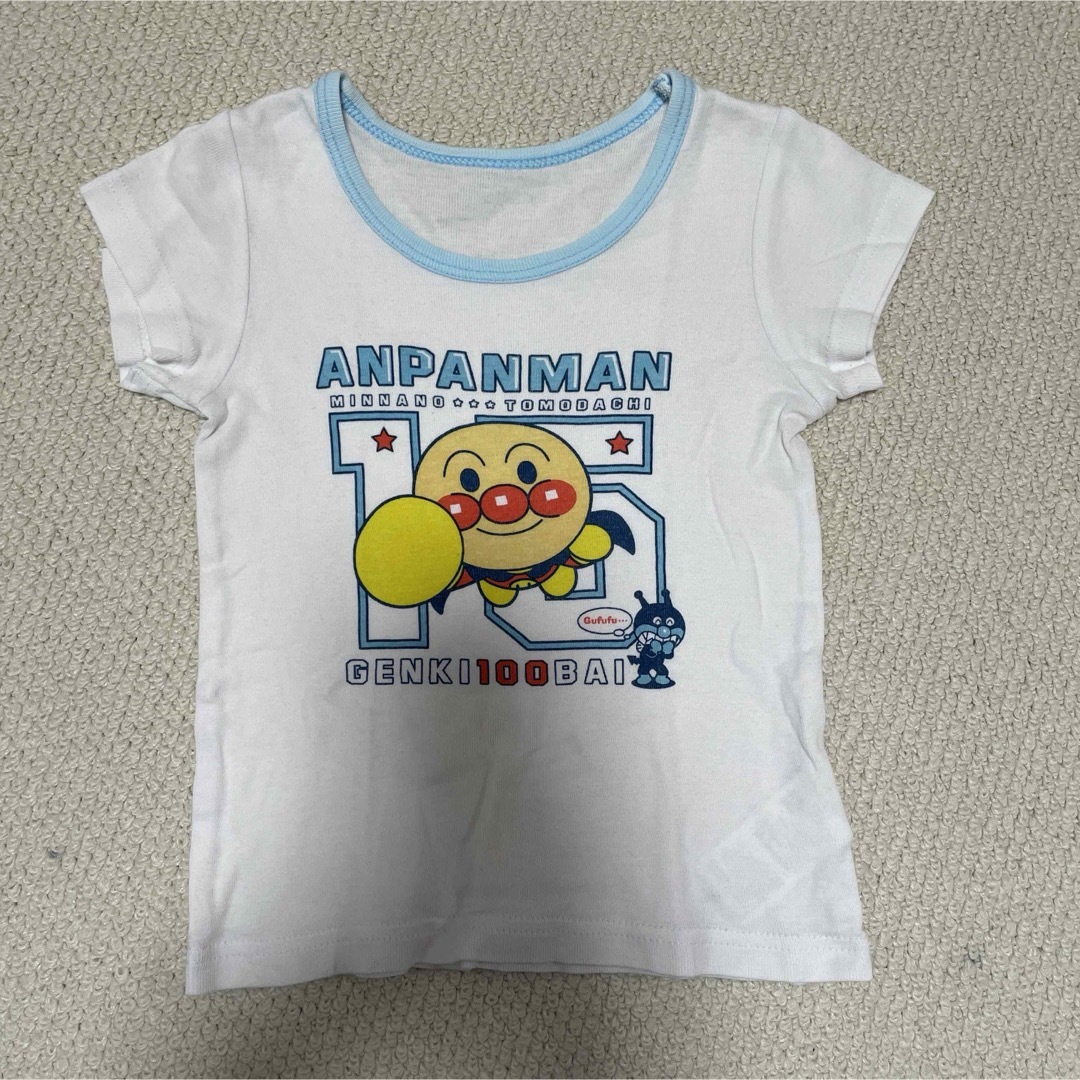 アンパンマン(アンパンマン)のアンパンマン　半袖　肌着　90cm 95cm キッズ/ベビー/マタニティのキッズ服男の子用(90cm~)(下着)の商品写真