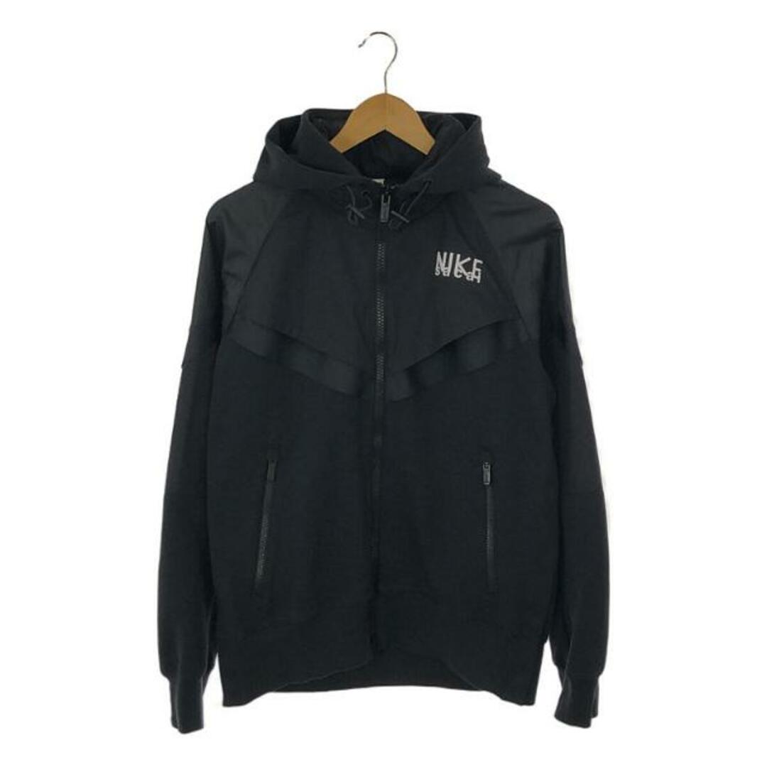 sacai(サカイ)の【美品】  sacai / サカイ | 2022AW | × NIKE ナイキコラボ S M NRG Full Zip Hoodie 異素材切替 ジップアップ フーディ ジャケット | M | ブラック | メンズ メンズのジャケット/アウター(その他)の商品写真