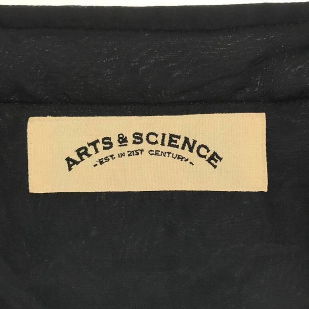 ARTS&SCIENCE(アーツアンドサイエンス)のARTS&SCIENCE / アーツアンドサイエンス | キュプラ 中綿入り ノーカラーフライトジャケット | 3 | ネイビー | メンズ メンズのジャケット/アウター(その他)の商品写真