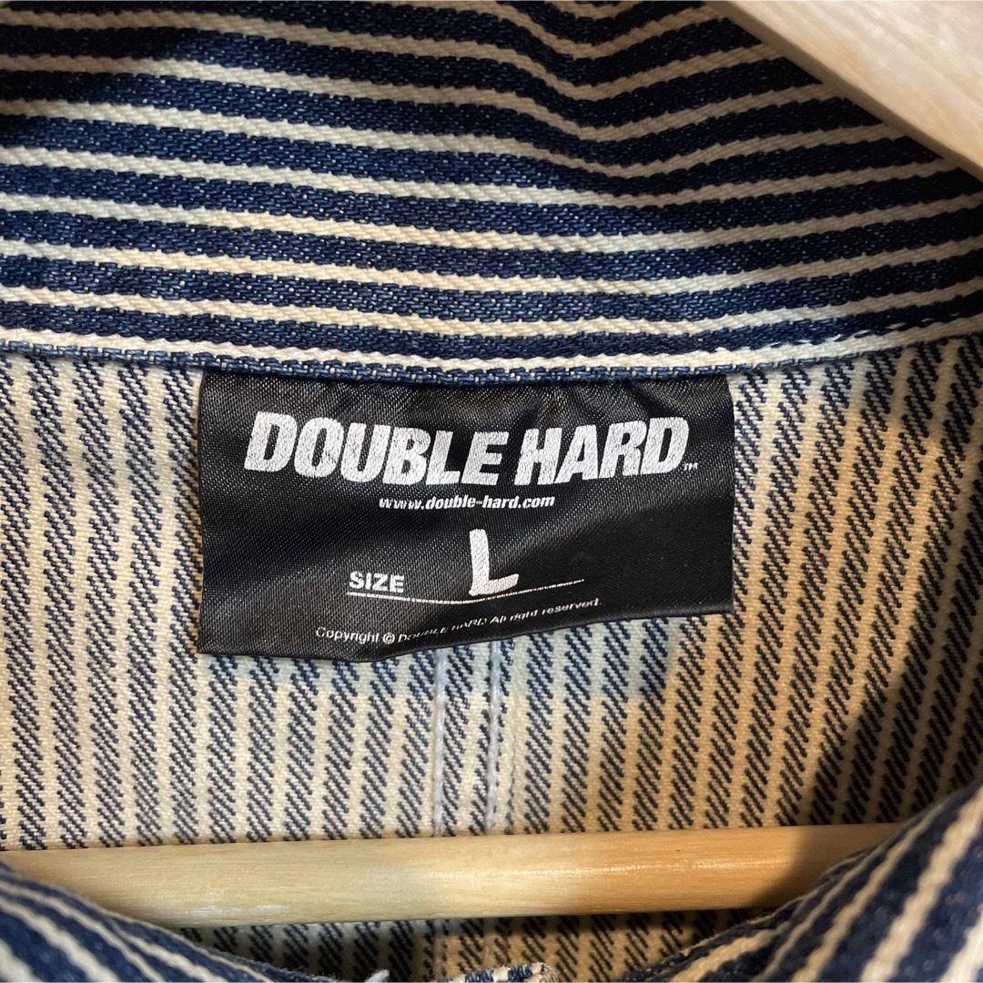 DOUBLE HARD(ダブルハード)のダブルハード ヒッコリーストライプ ジャケット　ワークジャケット アメカジ　古着 メンズのジャケット/アウター(その他)の商品写真