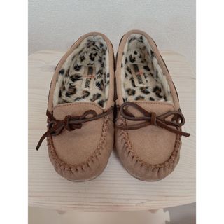 ミネトンカ(Minnetonka)のミネトンカ MINNETONKA KIMMY レオパード ボア モカシン(スリッポン/モカシン)