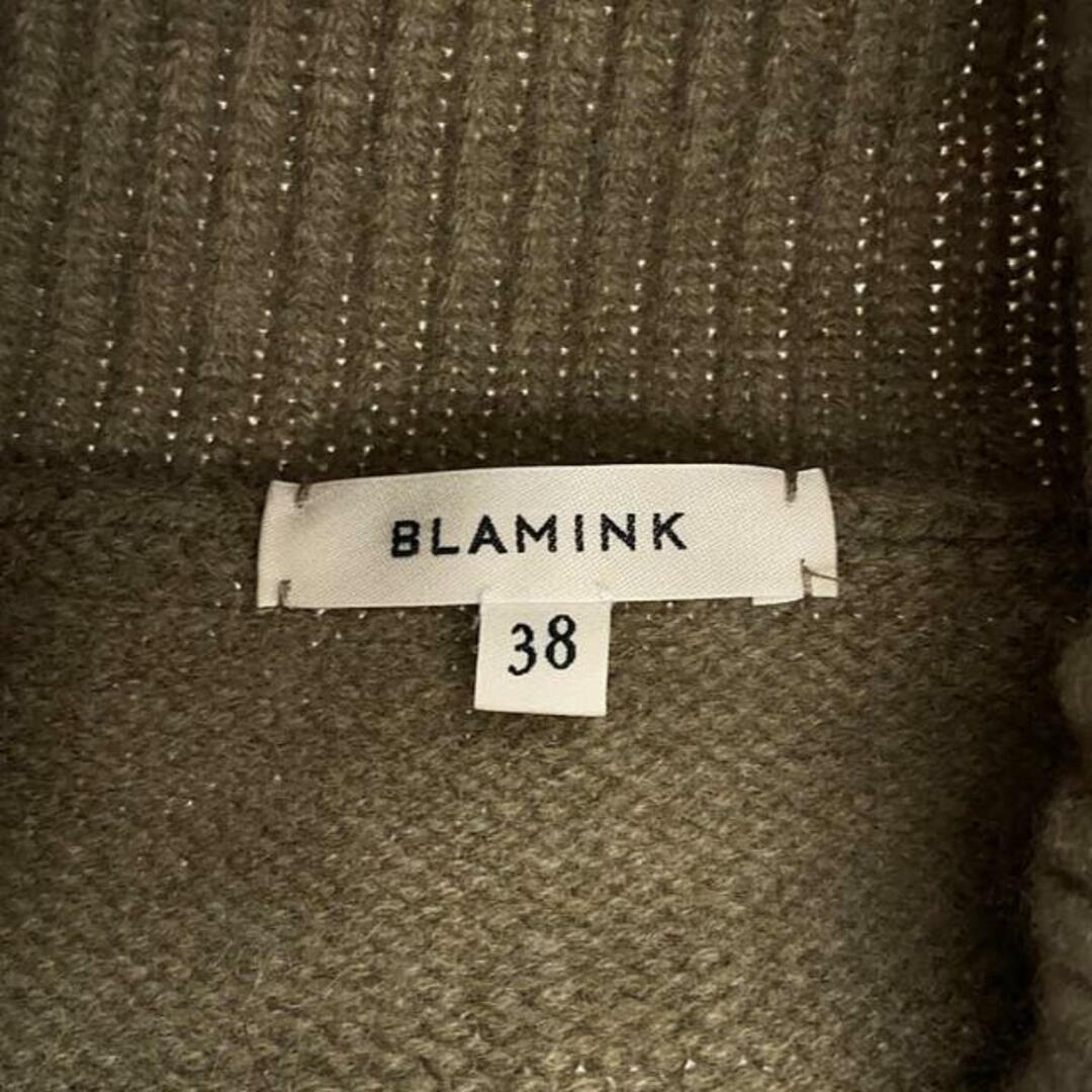 BLAMINK(ブラミンク)の【美品】  BLAMINK / ブラミンク | ウール カシミヤ タートルネックニット | 38 | カーキ | レディース レディースのトップス(ニット/セーター)の商品写真