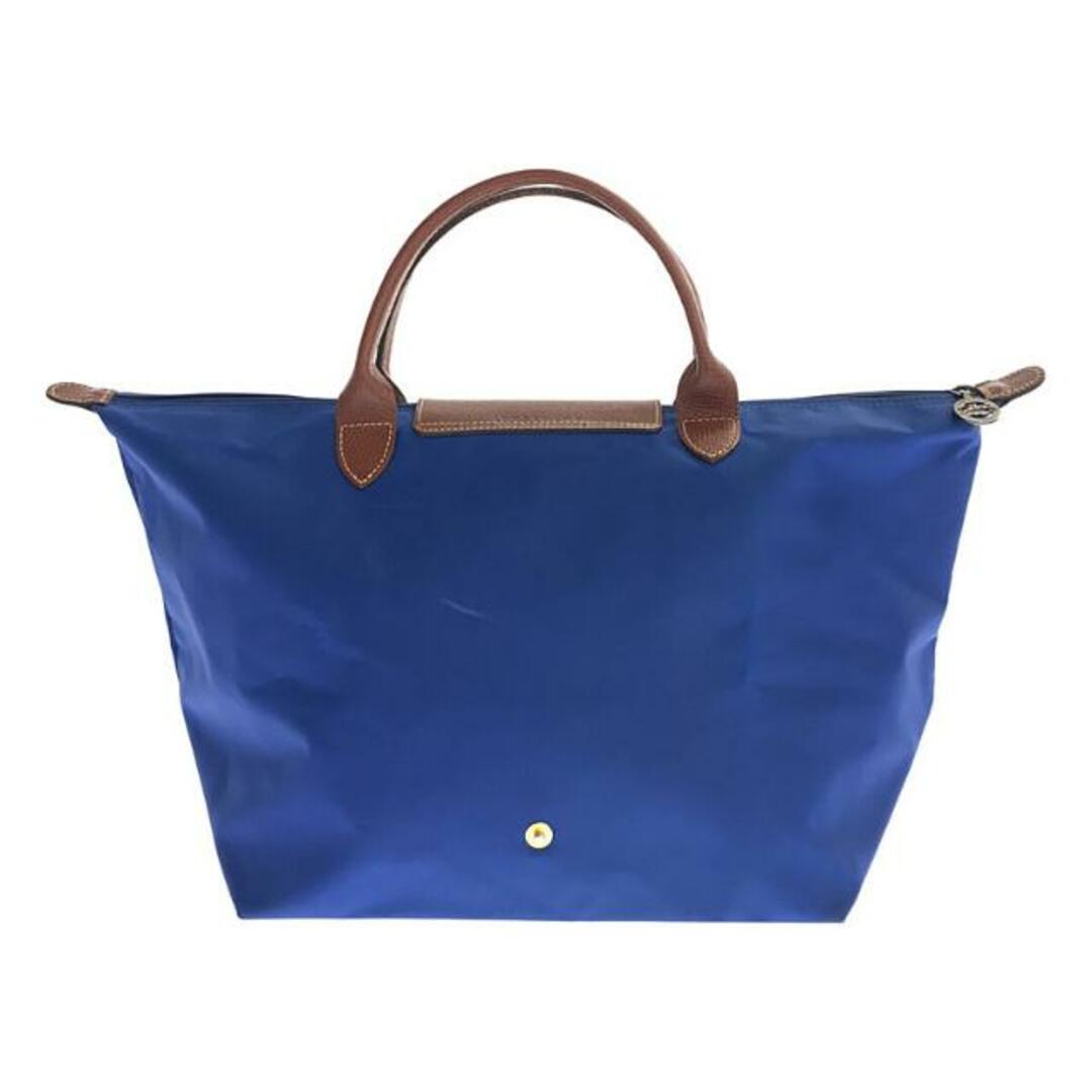 LONGCHAMP(ロンシャン)のLongchamp / ロンシャン | プリアージュ レザー切替 ナイロン ハンドトートバッグ | ブルー/ブラウン | レディース レディースのバッグ(トートバッグ)の商品写真