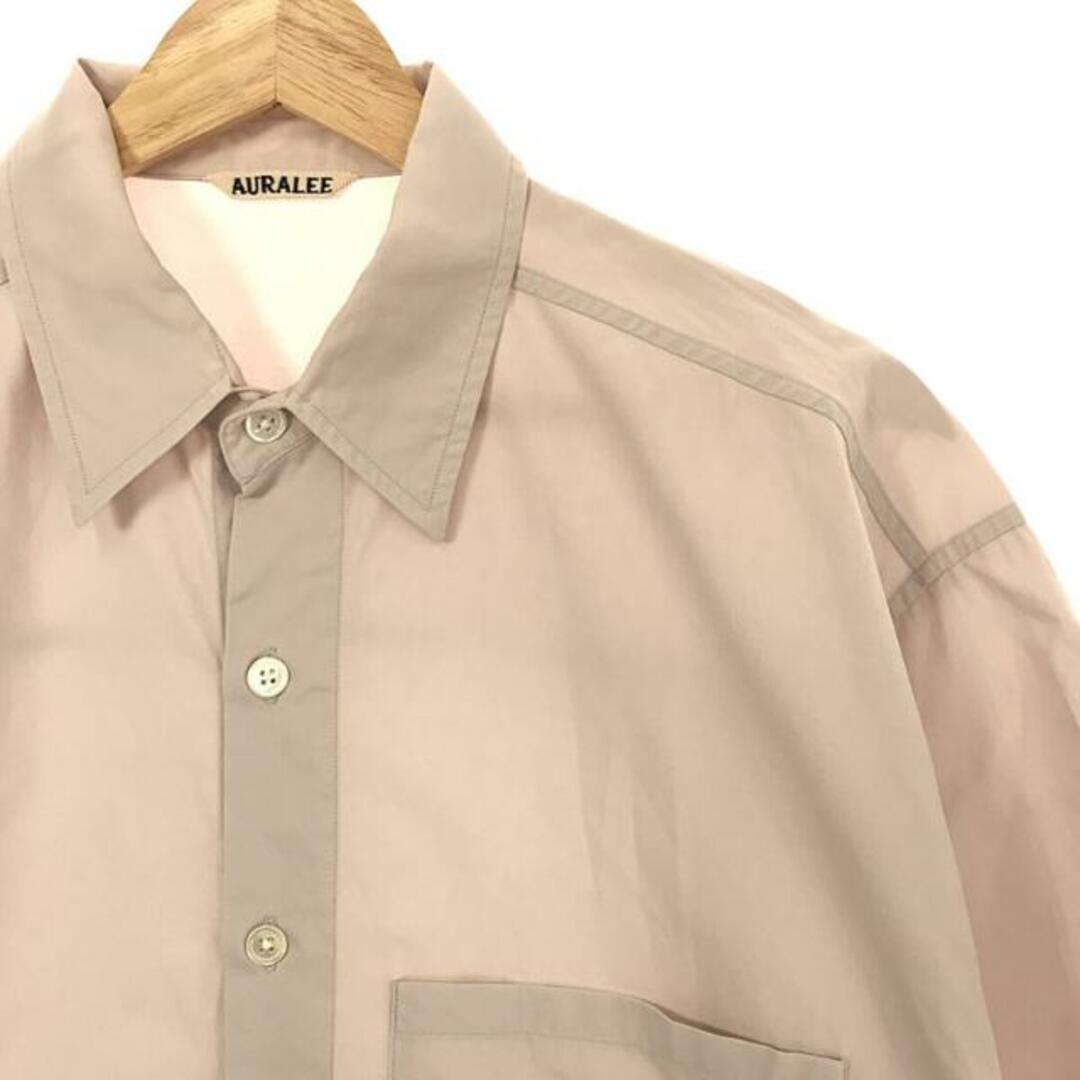 AURALEE(オーラリー)のAURALEE / オーラリー | WASHED FINX TWILL HALF SLEEVED BIG SHIRTS 半袖シャツ | 4 | LIGHT PURPLE | メンズ メンズのトップス(Tシャツ/カットソー(半袖/袖なし))の商品写真