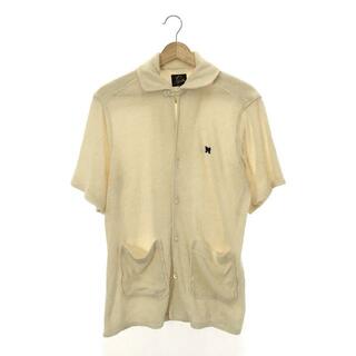 ニードルス(Needles)のNeedles / ニードルス | Italian Collar Shirt - LI/PE Pile Jersey / イタリアンカラー パイルシャツ | S | アイボリー | メンズ(Tシャツ/カットソー(半袖/袖なし))