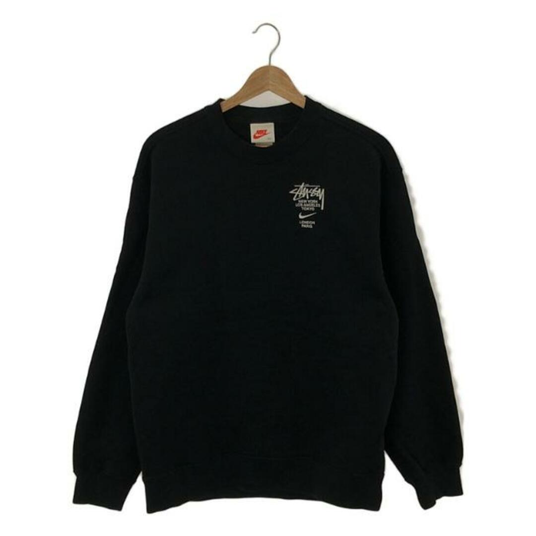 【美品】 STUSSY / ステューシー | 2021SS | × NIKE ナイキコラボ NRG ZR CREW FLEECE ロゴ刺しゅう  クルーネックスウェット | XS | ブラック | メンズ | フリマアプリ ラクマ