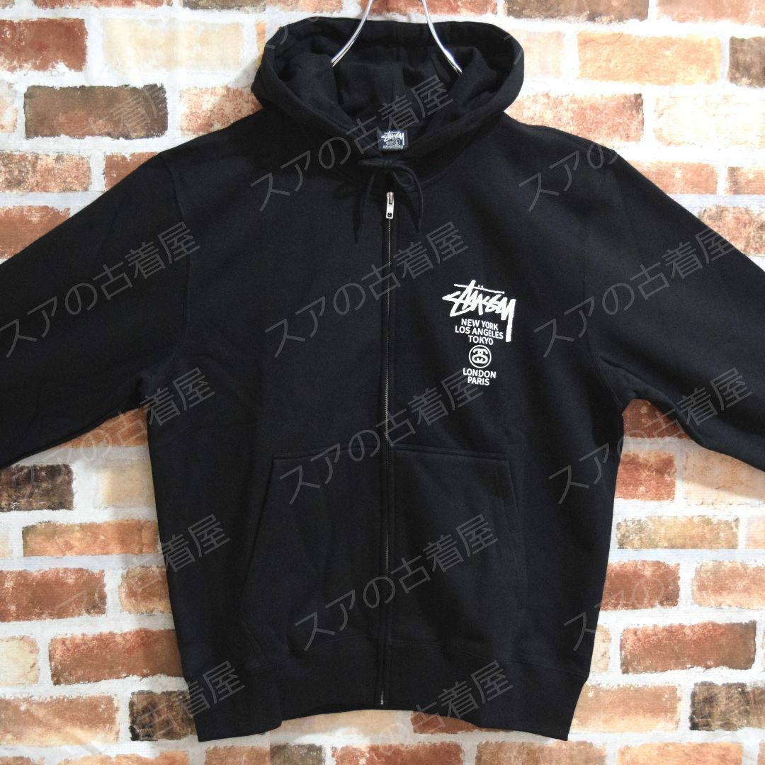 STUSSY - 《ステューシー》正規・新品タグ ワールドツアー 黒 L