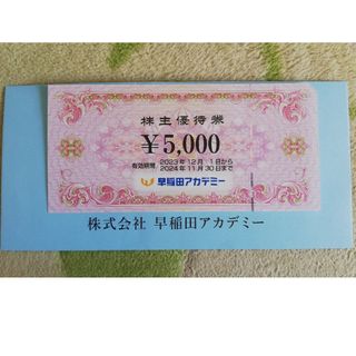 早稲田アカデミー 株主優待券（5000円）(その他)