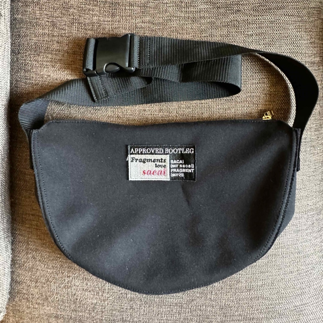 sacai × FRAGMENT black bag