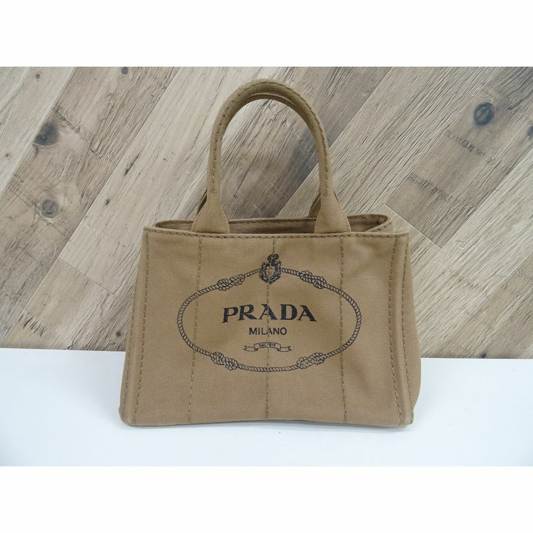 PRADA - K高005/ プラダ カナパ キャンバス ハンドバッグ