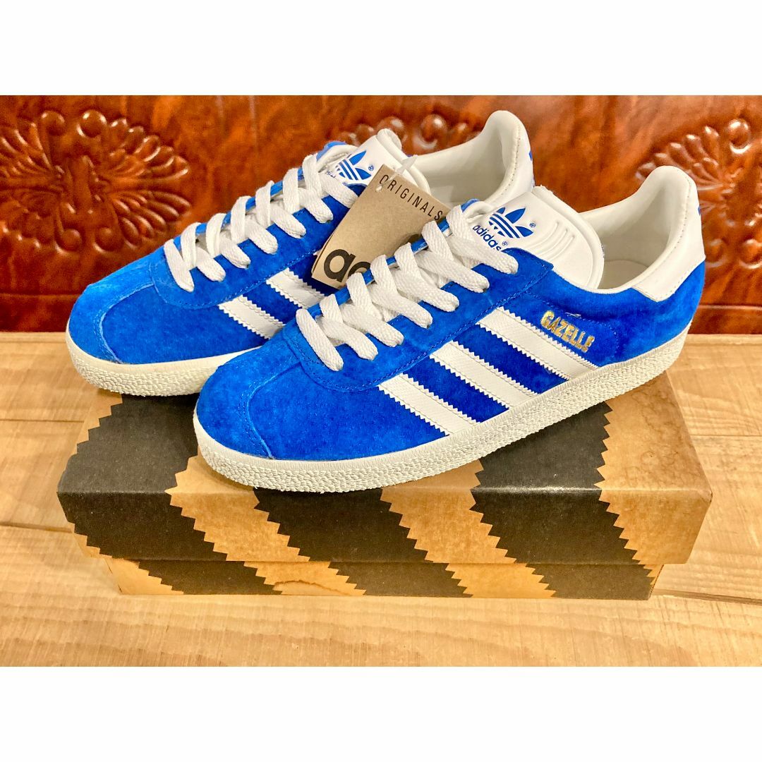 adidas(アディダス)の★90s!希少レア!アディダス ガゼル 青/白 デッド ビンテージ 236★ レディースの靴/シューズ(スニーカー)の商品写真