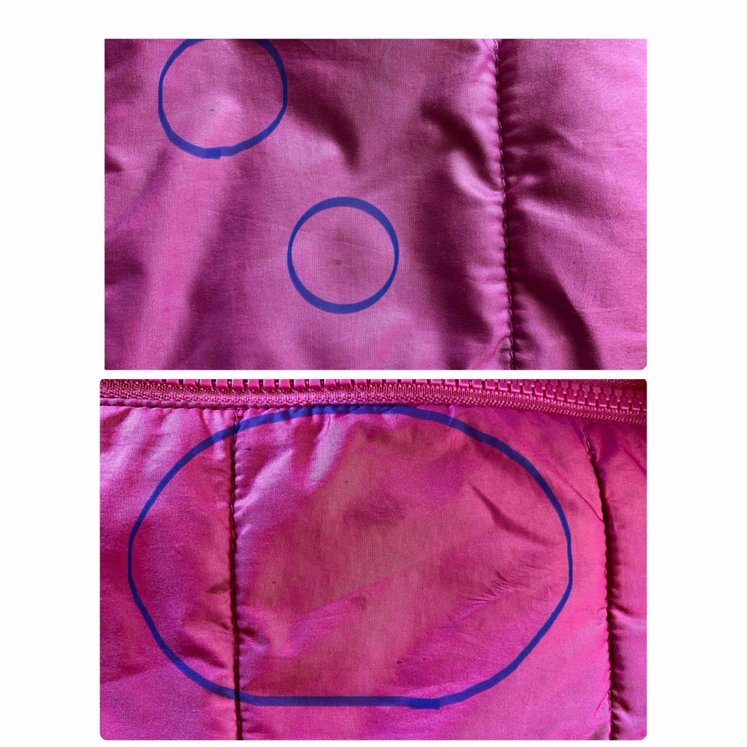 GU(ジーユー)のジーユーフード付き中綿ベスト レディースのジャケット/アウター(ダウンベスト)の商品写真